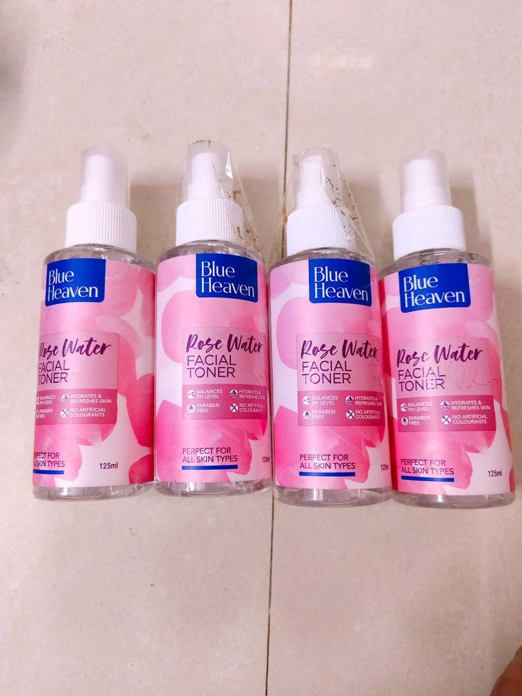 Blue heaven Rose Water Toner Pack of 4