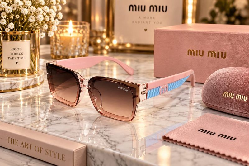 Miu-Miu Pink &amp; Blue Sunglasse