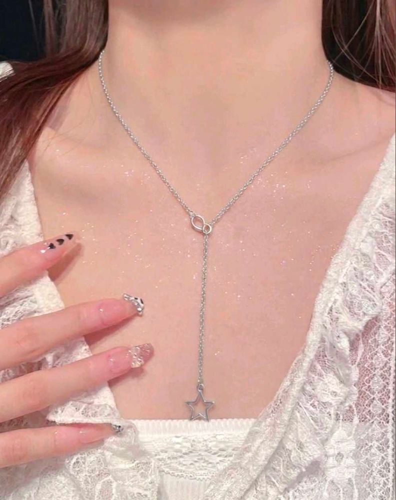Y2K korean Sparkling minimal Necklace