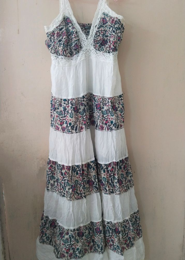 White Floral Dress