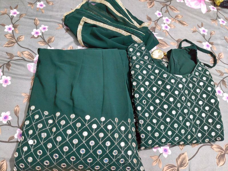 Kurti With Skirt &amp; Dupatta