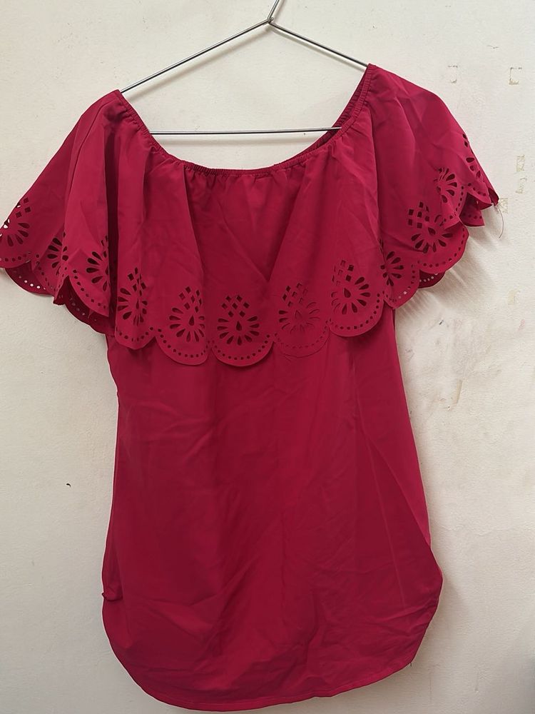 Charming Off-Shoulder Ruffle Top