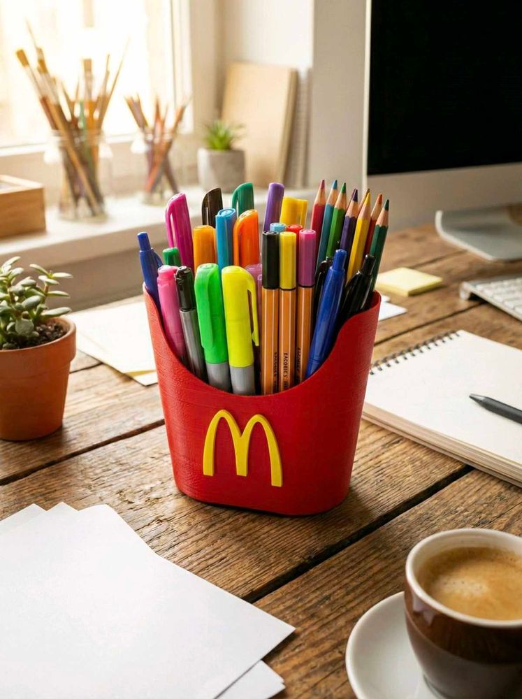McDonald's Fries Pen Holder 3d printed