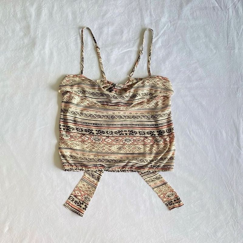 Boho Chic Patterned Tank Top