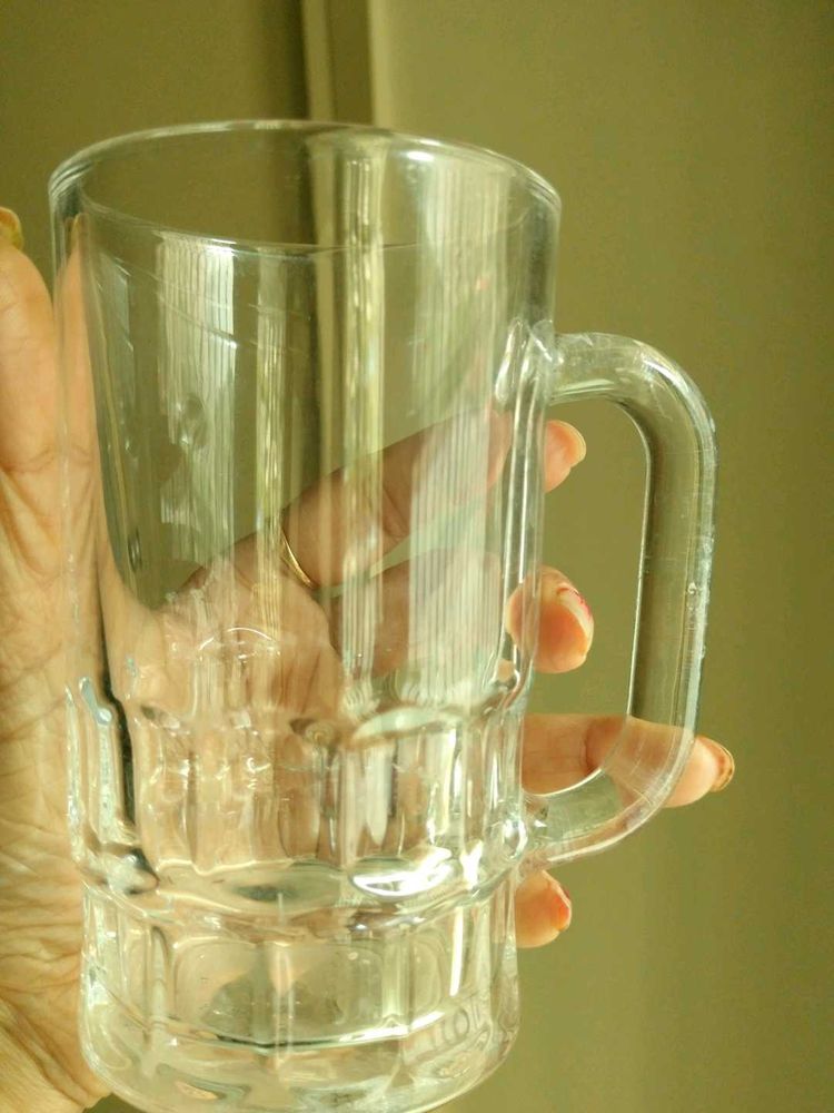 Classic Clear Glass Beer Mug