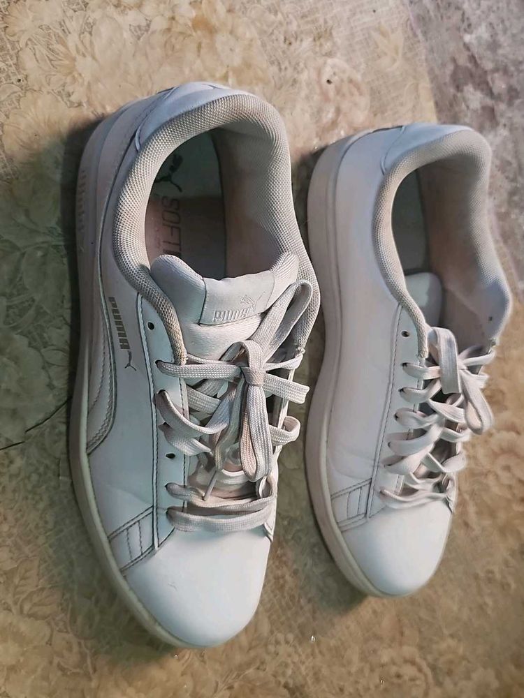 Puma White Sneakers - Stylish Casual Shoes