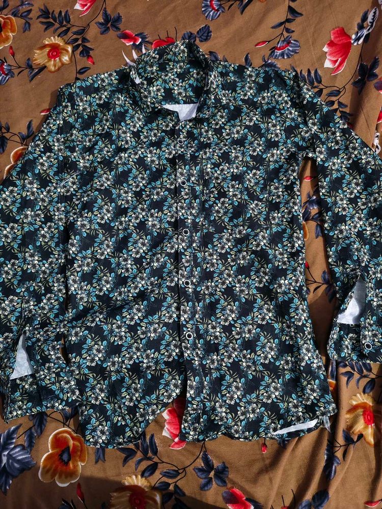 Men's Floral Print Casual Shirt