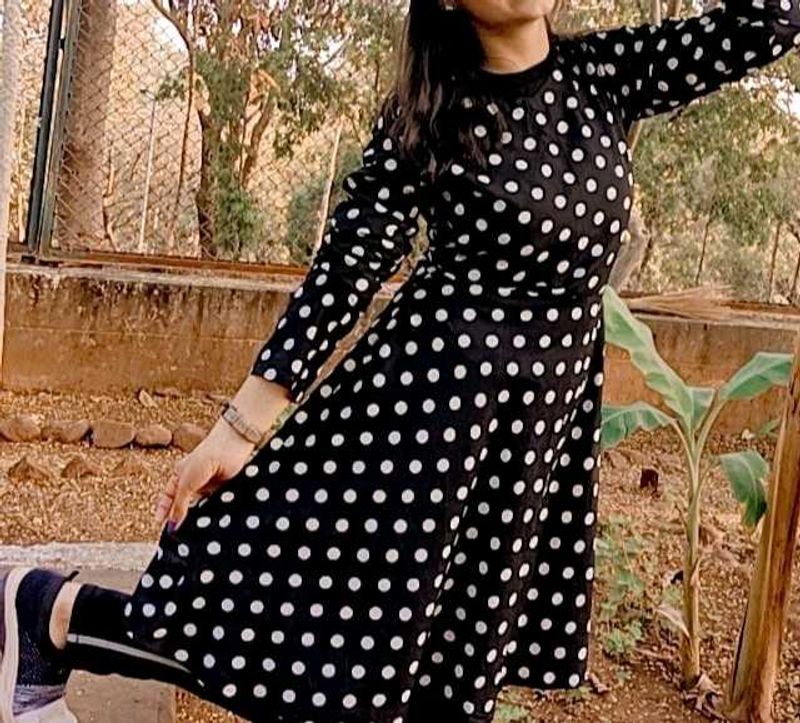 Black Polka Dot Dress