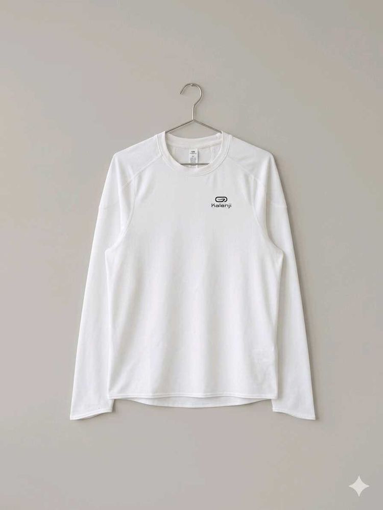 Men's Long Sleeve White T-Shirt