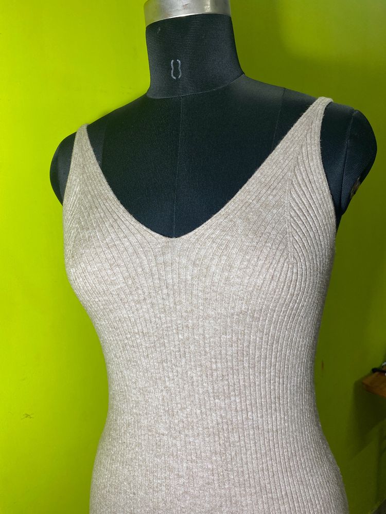 Ribbed Knit Tank Dress