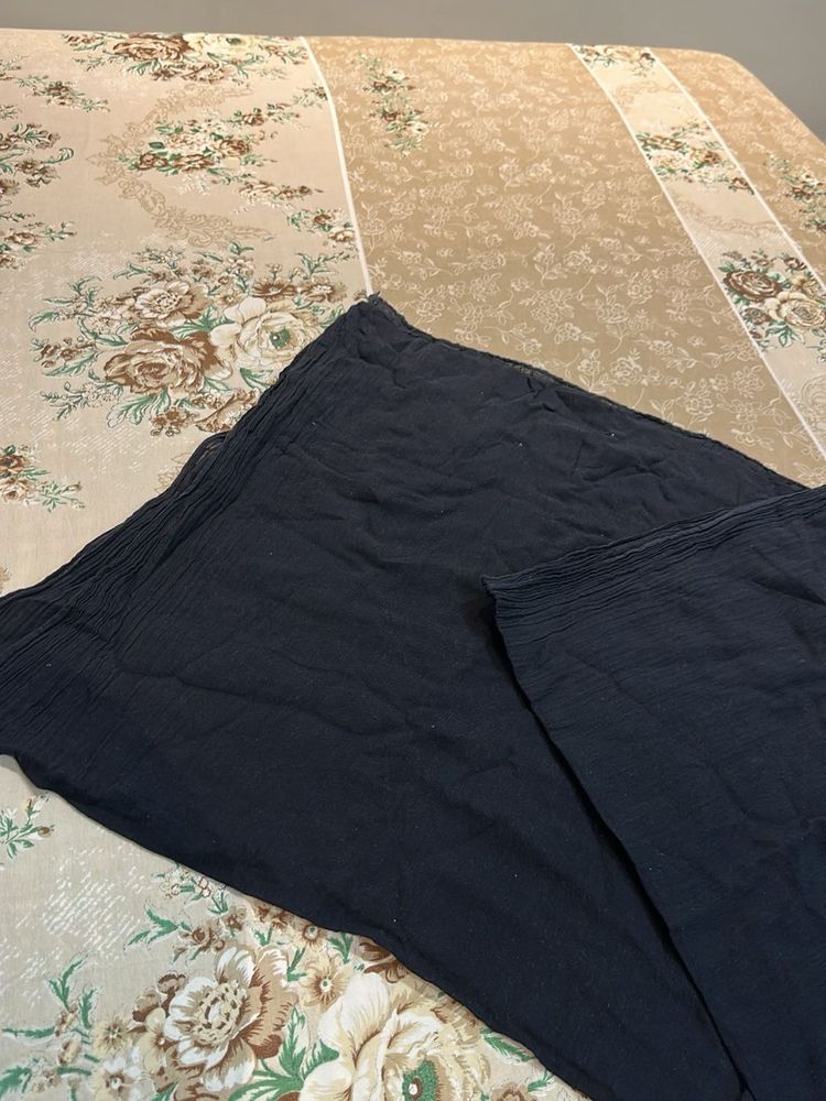 Black Crinkled Dupatta