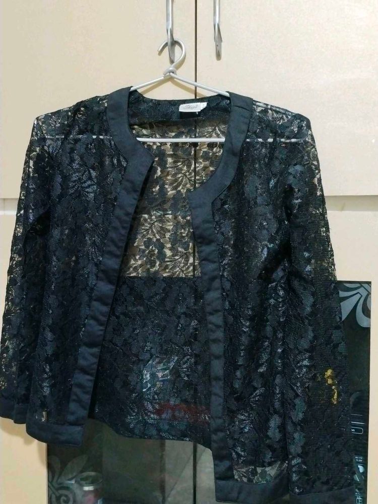 Elegant Black Lace Top