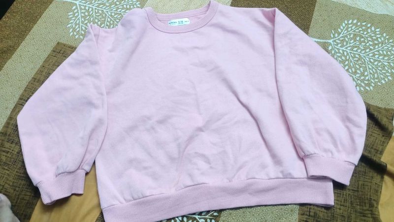 Pink Crew Neck Sweatshirt