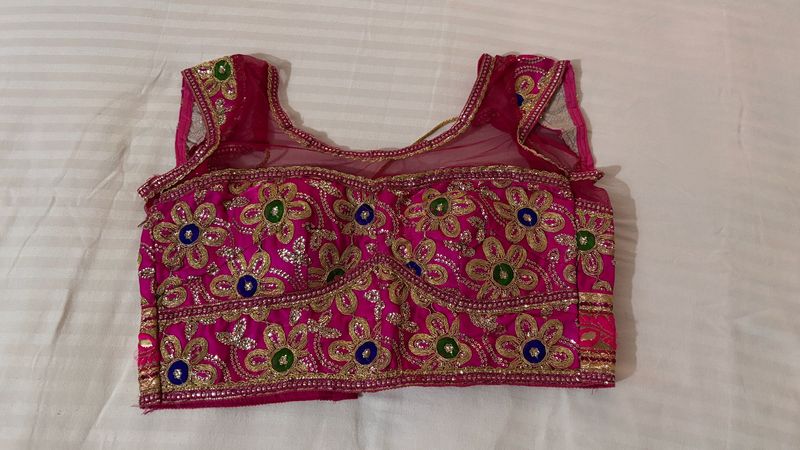 Embellished Pink Padded Blouse