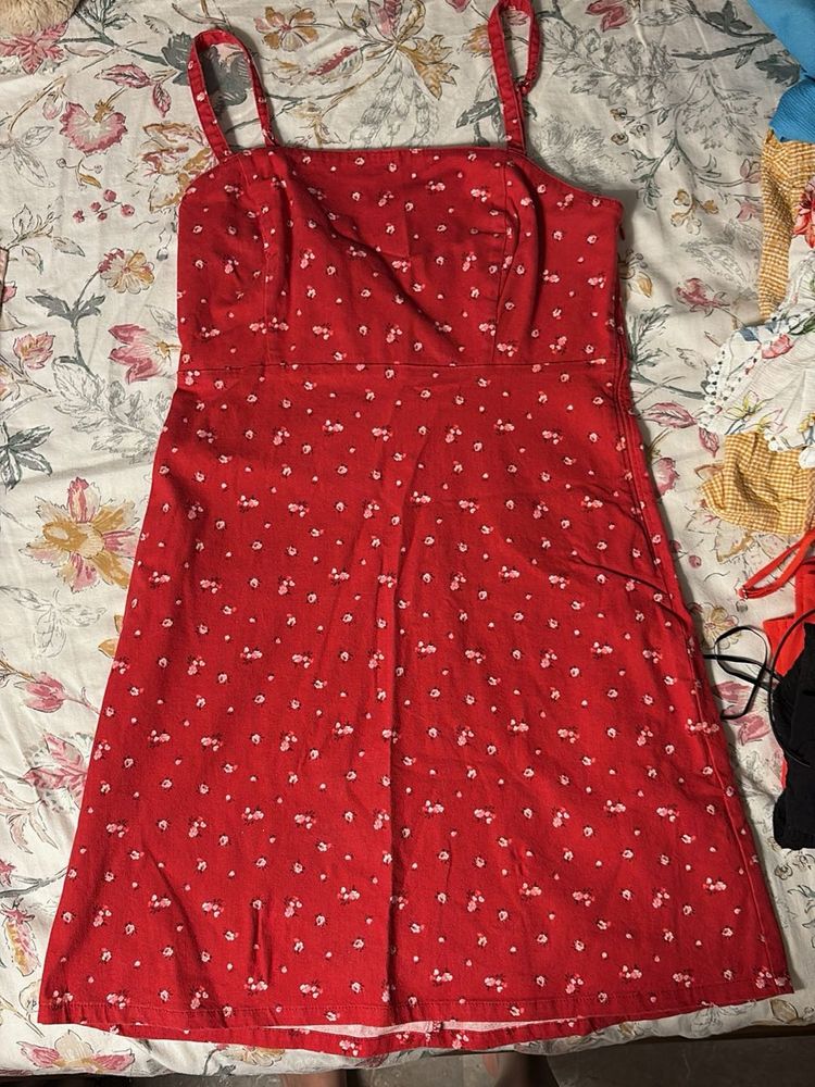Red Floral Sundress