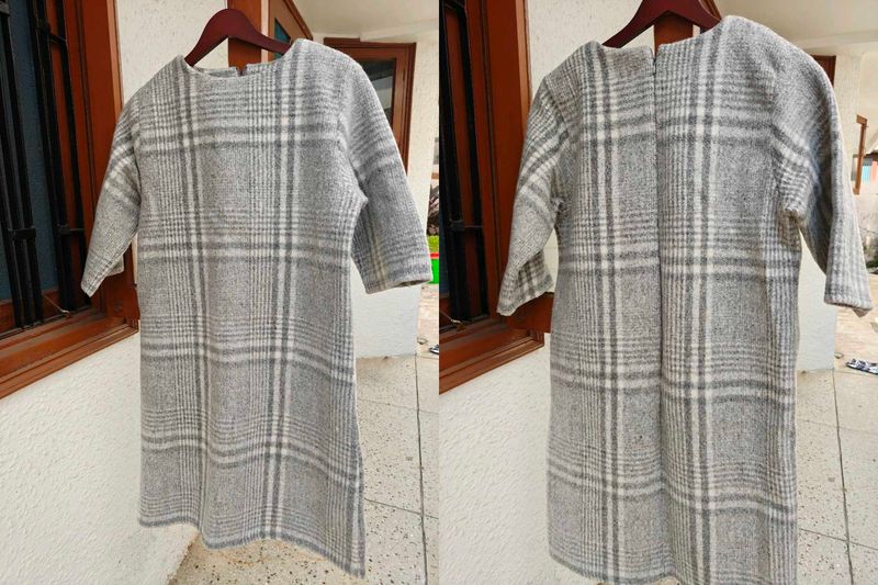 Cozy Plaid Winter Dresses Imported