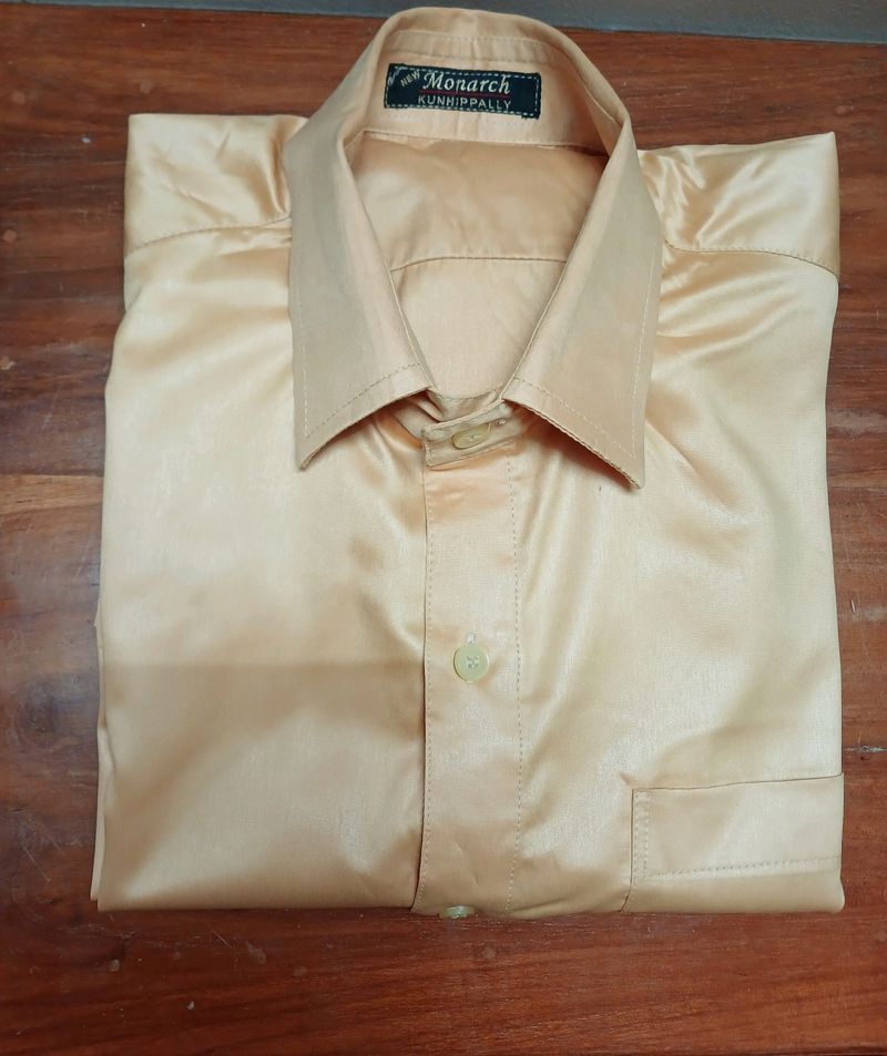 Shiny Light Yellow Medium Size Shirt