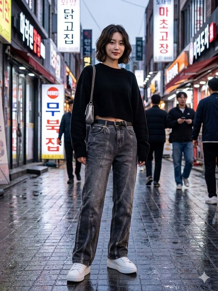 XJn Jeans Girls Y2K Panelled Denim - Acid Wash
