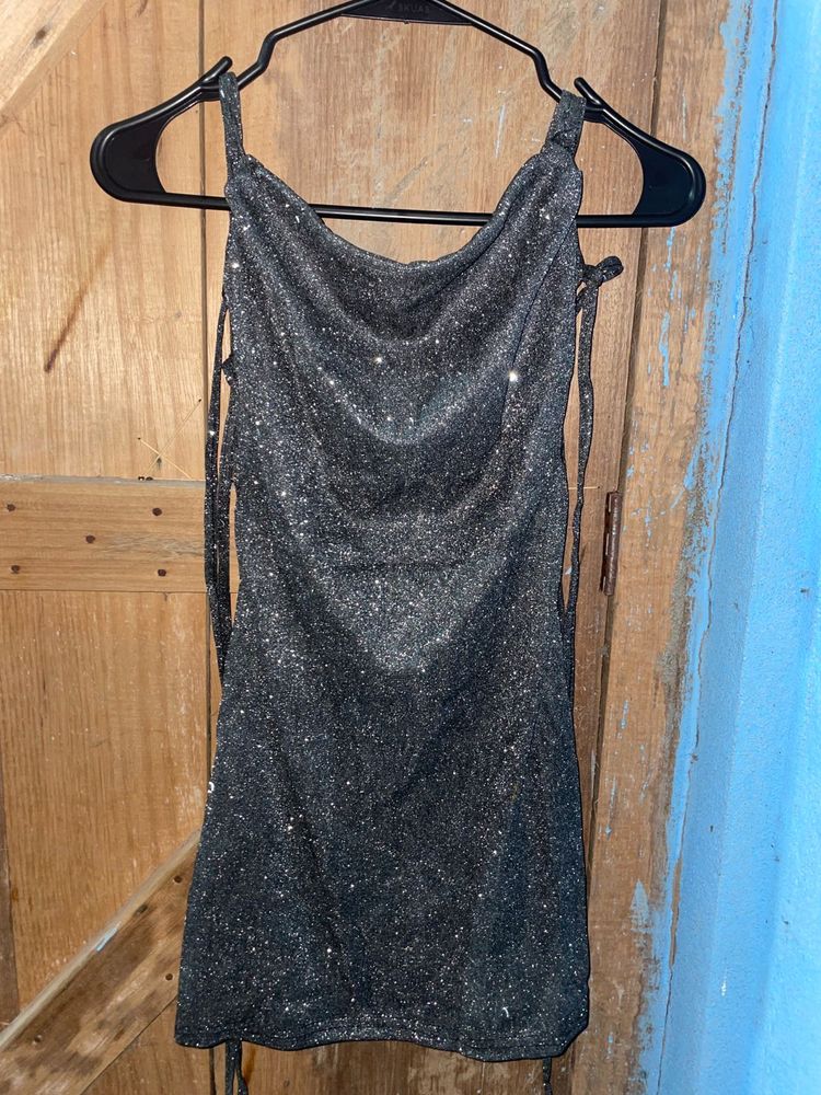 Sparkly Black Mini Dress