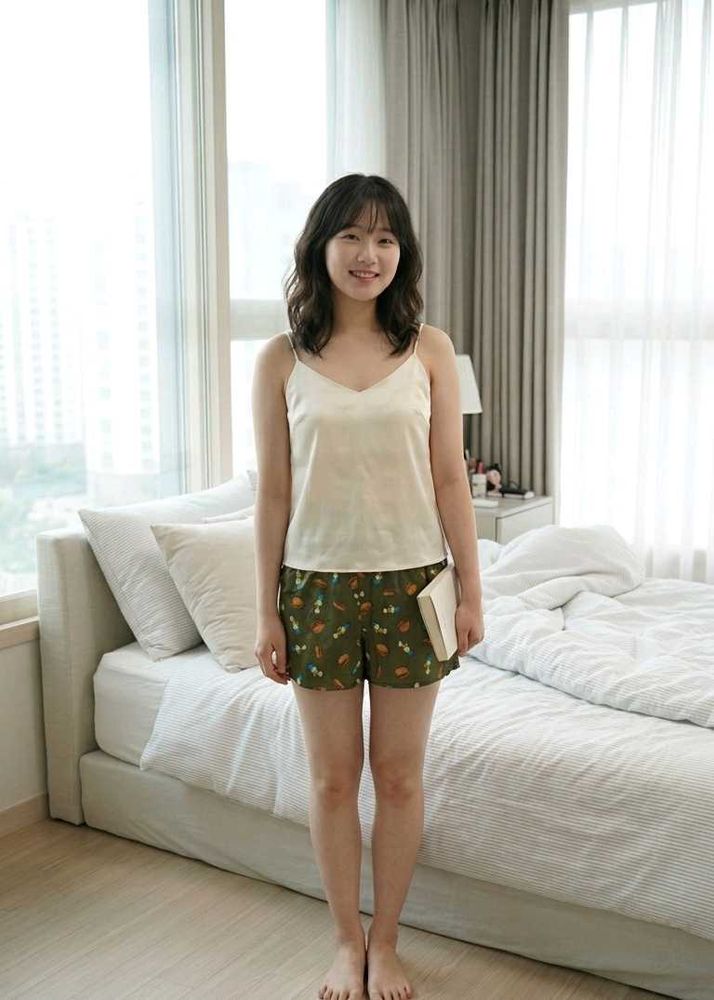 Cute Pajama Set - Camisole &amp; Shorts