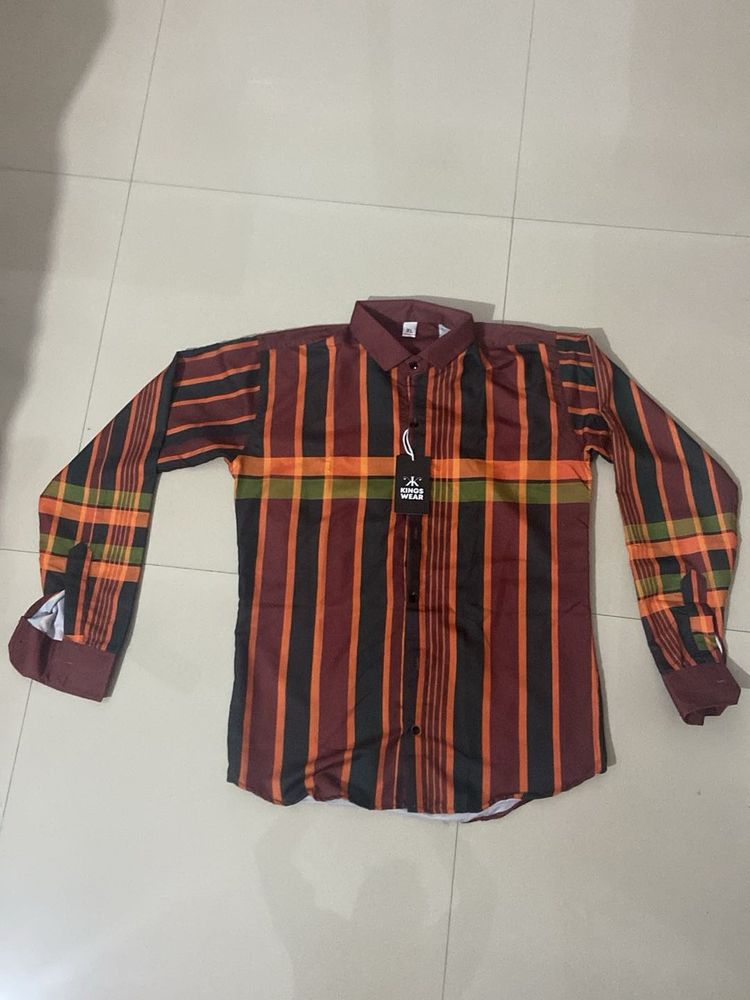 Men's Striped Long Sleeve Shirt