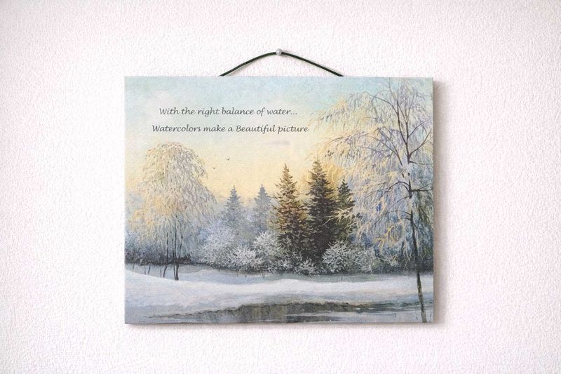 new Watercolor Landscape Canvas Art