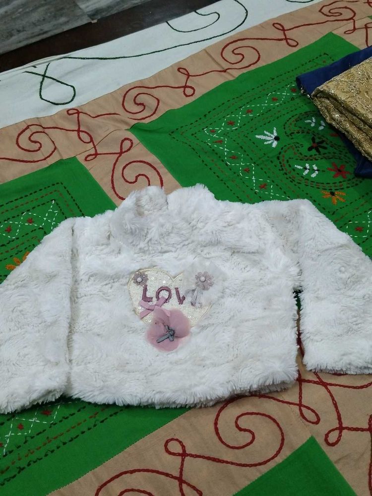 Cozy White 'Love' Jacket