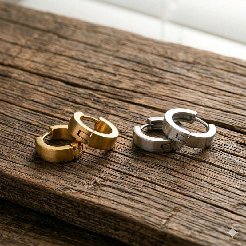 Unisex Hoop Earrings Set