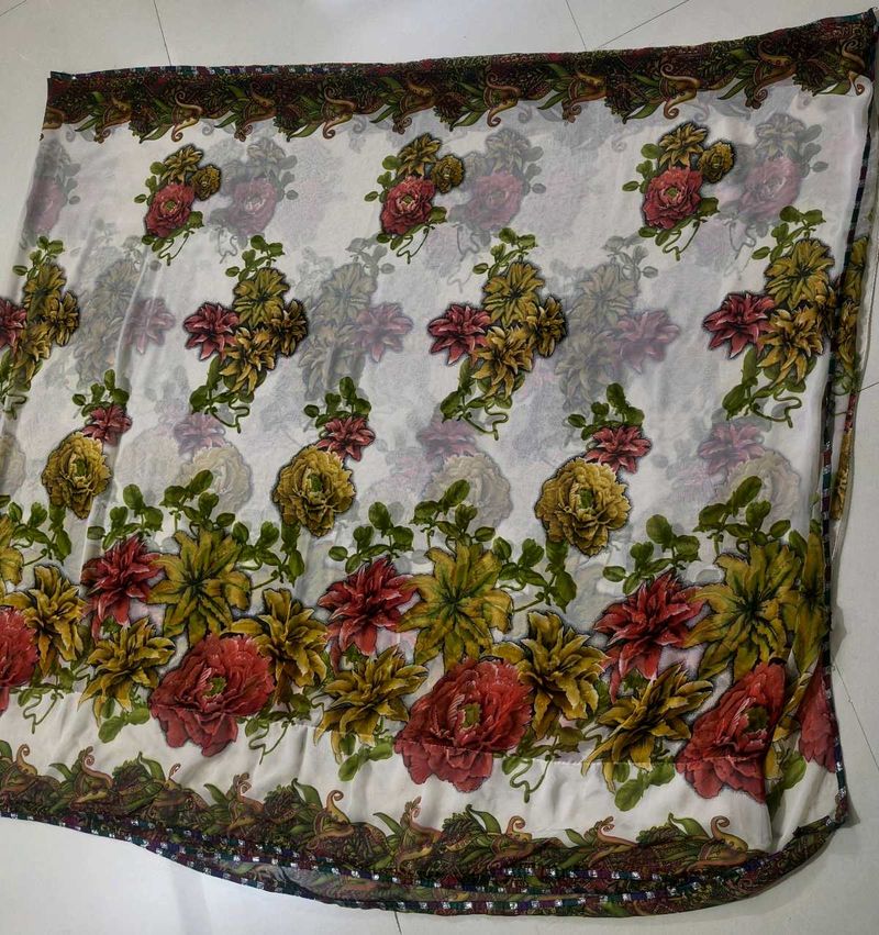 Floral Print saree with blouse