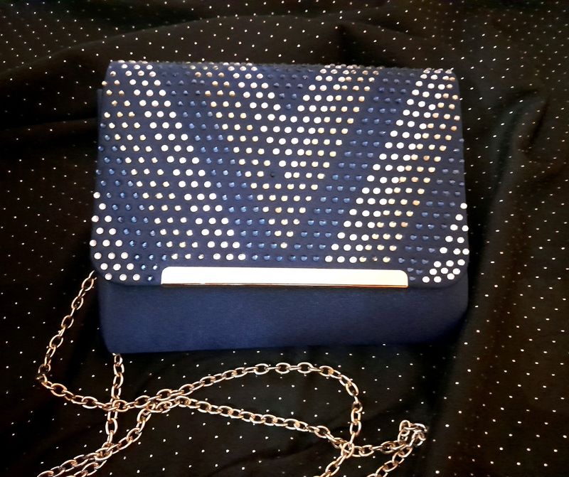 Glitter Glamor Crystal Studded Sling