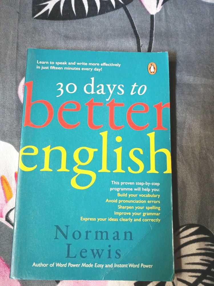 30 Days Better To English Book