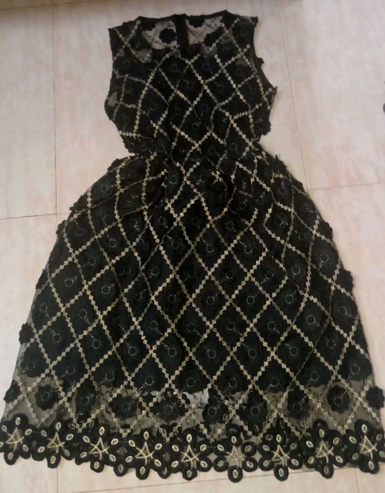 Black Lace Sheath Dress