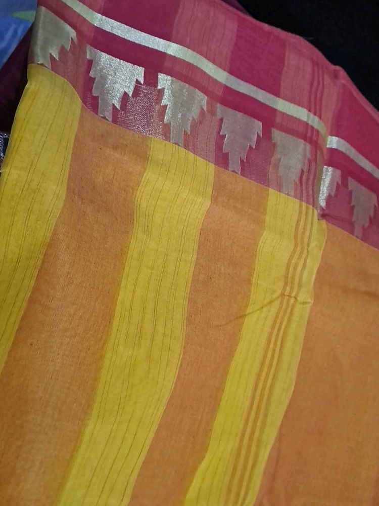 handloom bengoli  puja saree