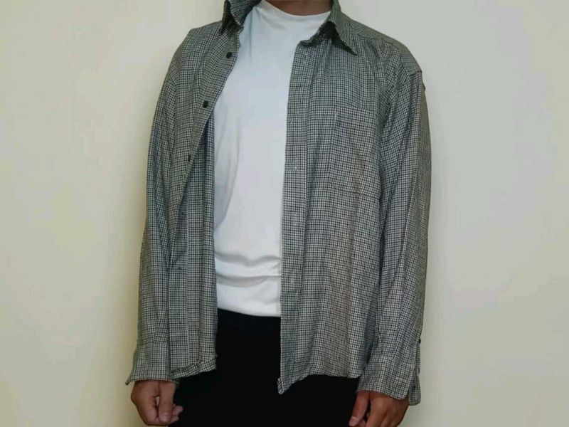 Men's Checkered Long Sleeve Shirt