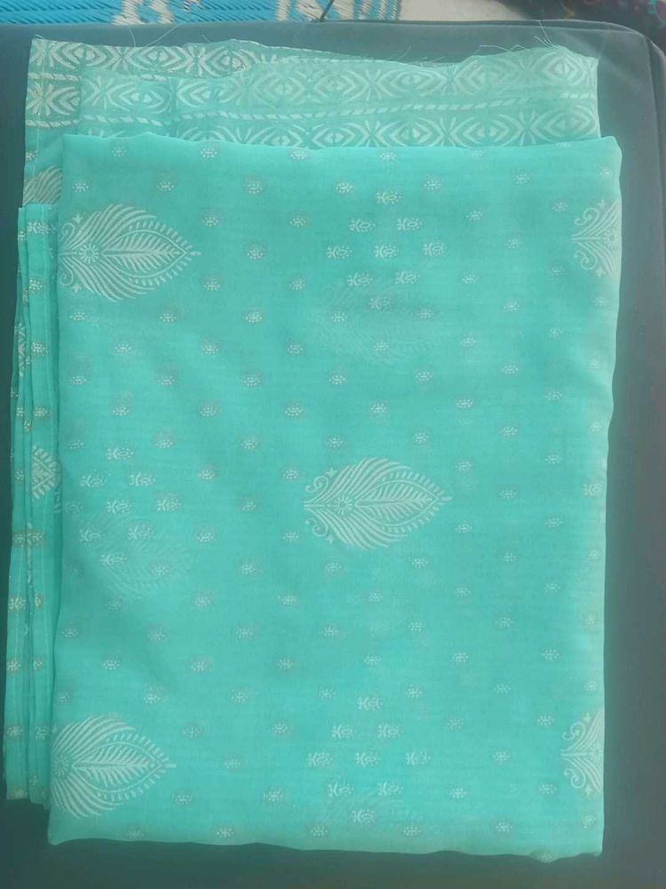 Beautiful Teal Dress Material