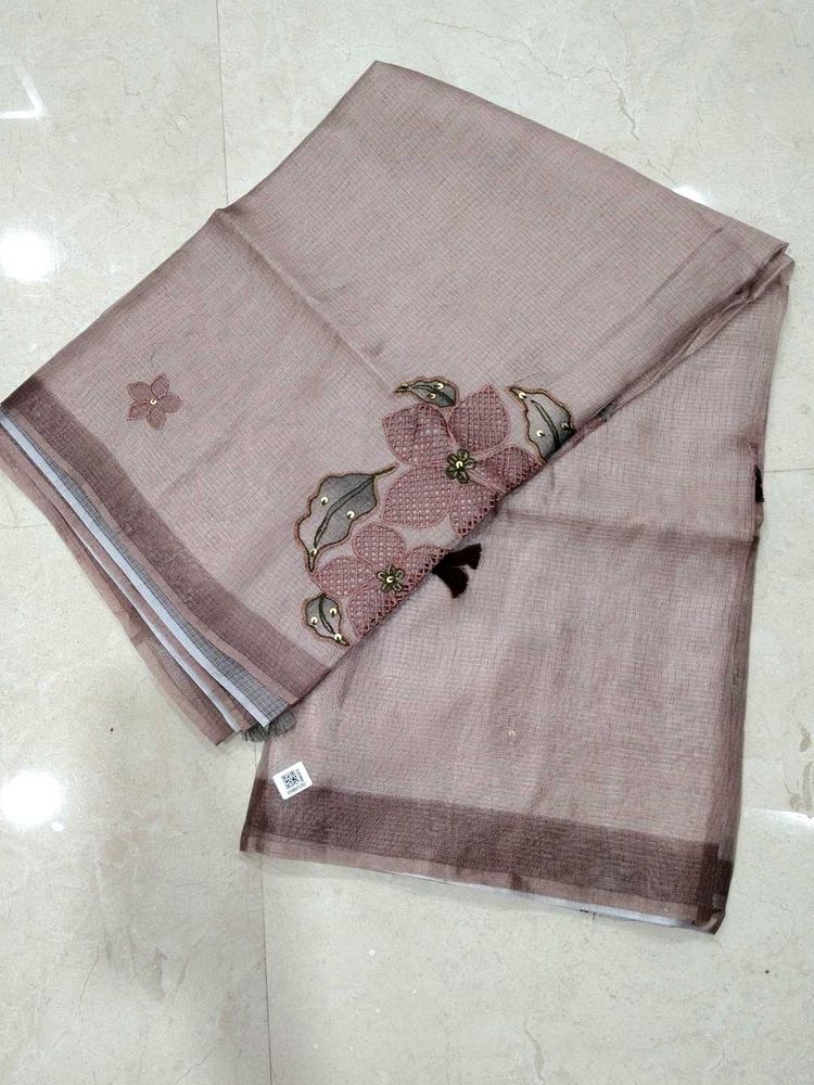 Kota silk Embroidered Saree 4