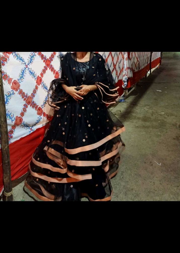 Designer Black Gown