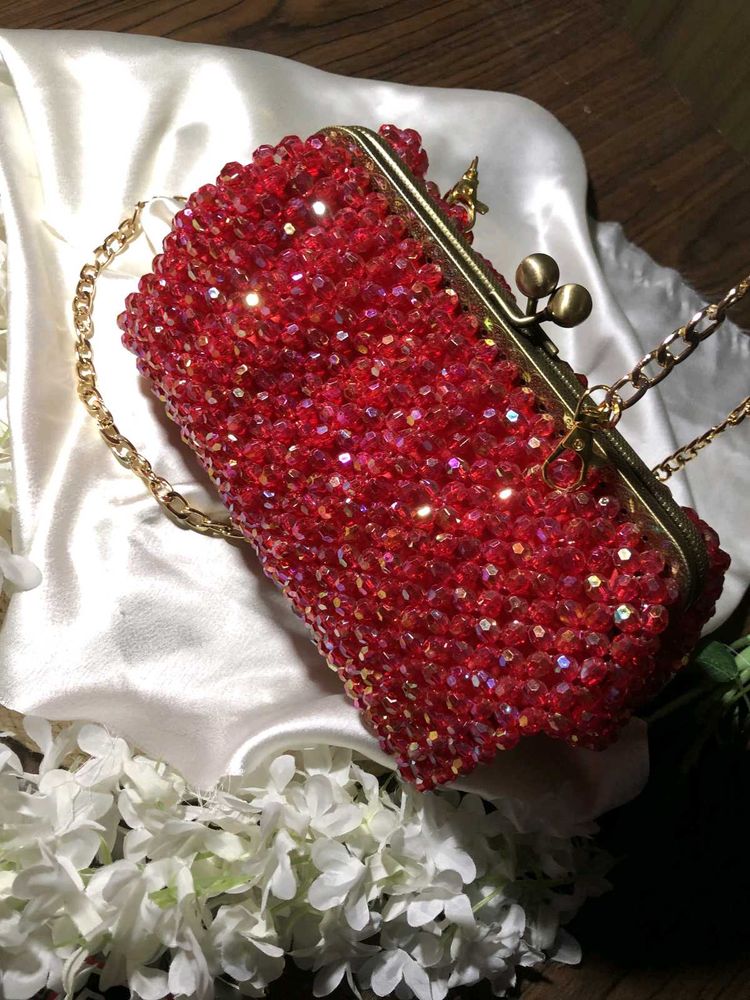 Frame Beaded Handbag