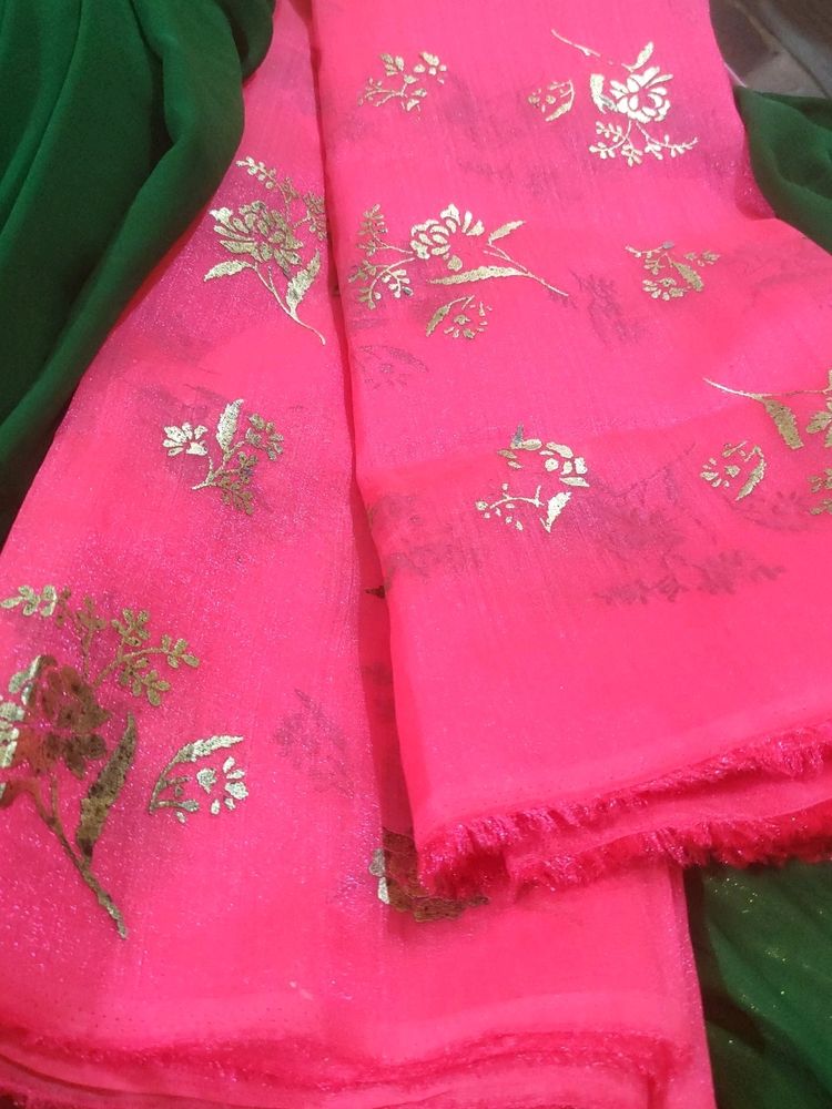 Organza Saree New With Tag