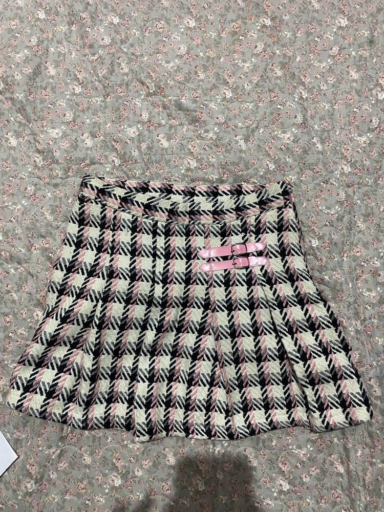 Black pink Inspired Cute Mini Skirt