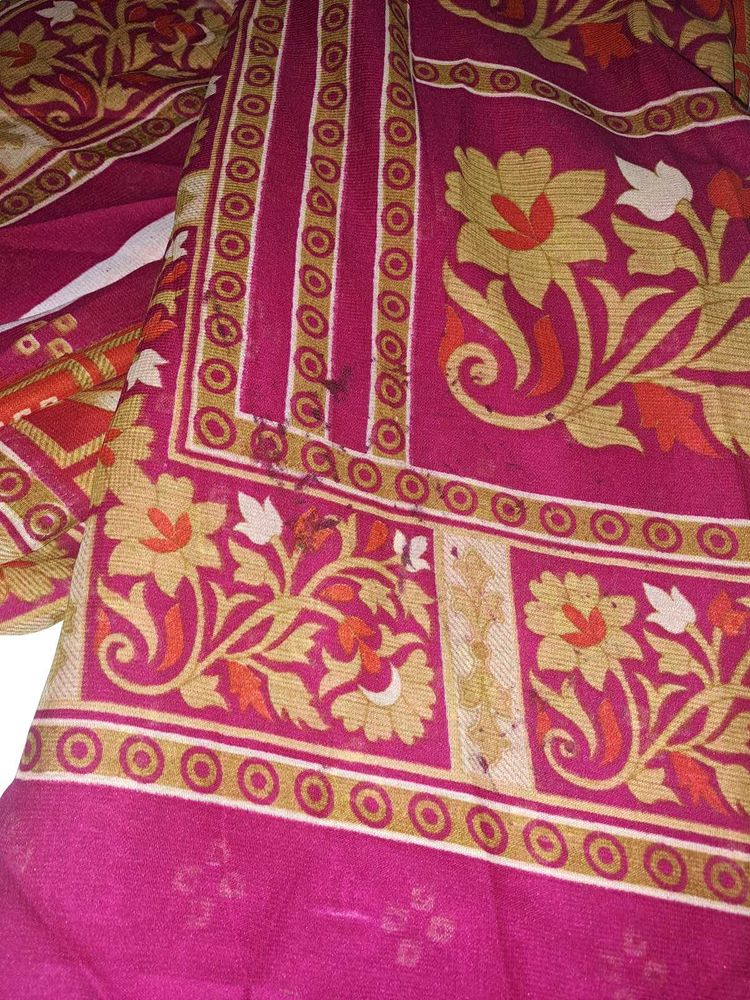 chunari print saree no less with blouse