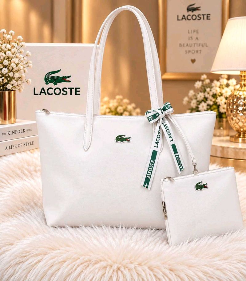 Lacoste Tote Bag with Pouch