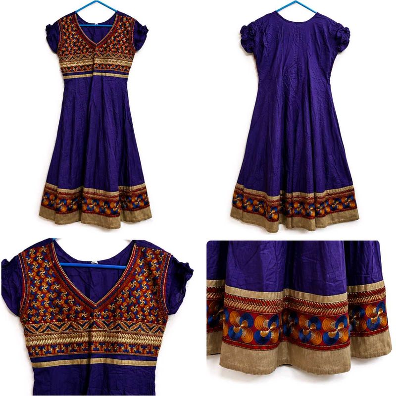 Cotton A-line Anarkali