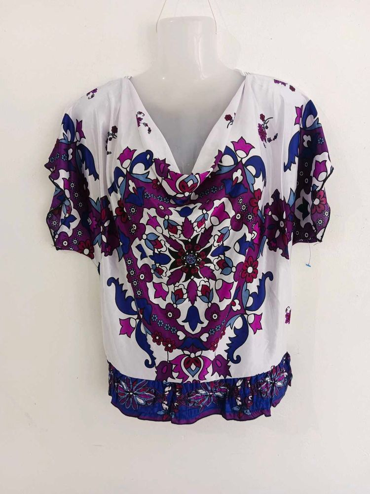 Vibrant Mandala Print Tunic Top
