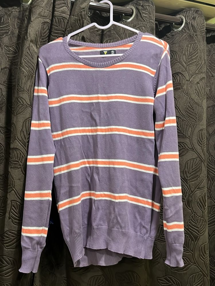 A Dark Lavender Sweatshirt