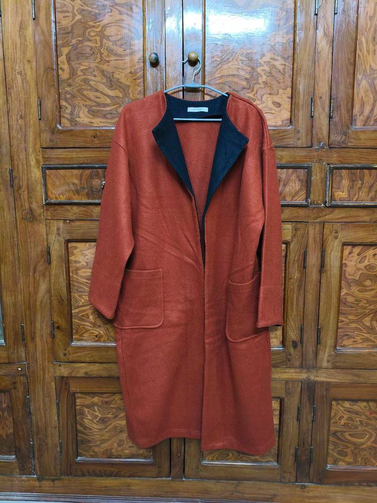 Rust Duster Cardigan Coat