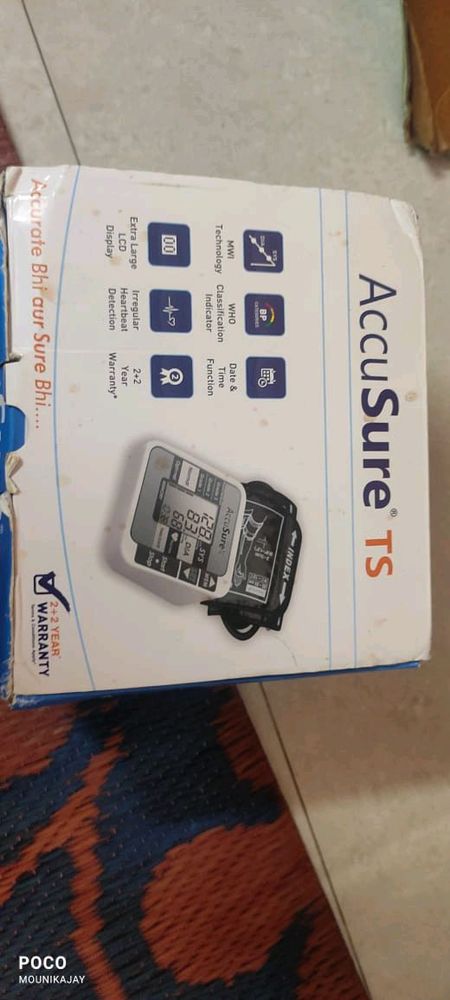 Accusure TS BLOOD Pressure  mointer BP  mointer