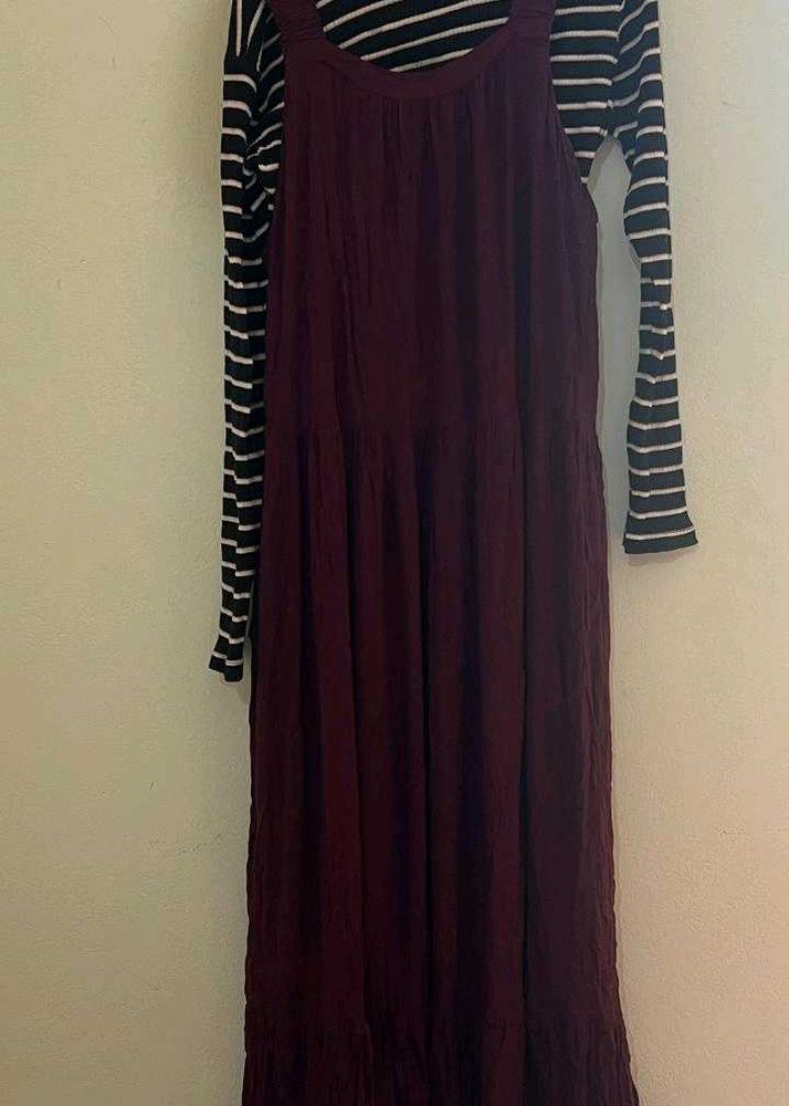Striped Long Sleeve Dress