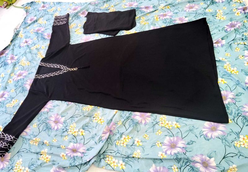Elegant Black Abaya with dupatta ❤️🥰