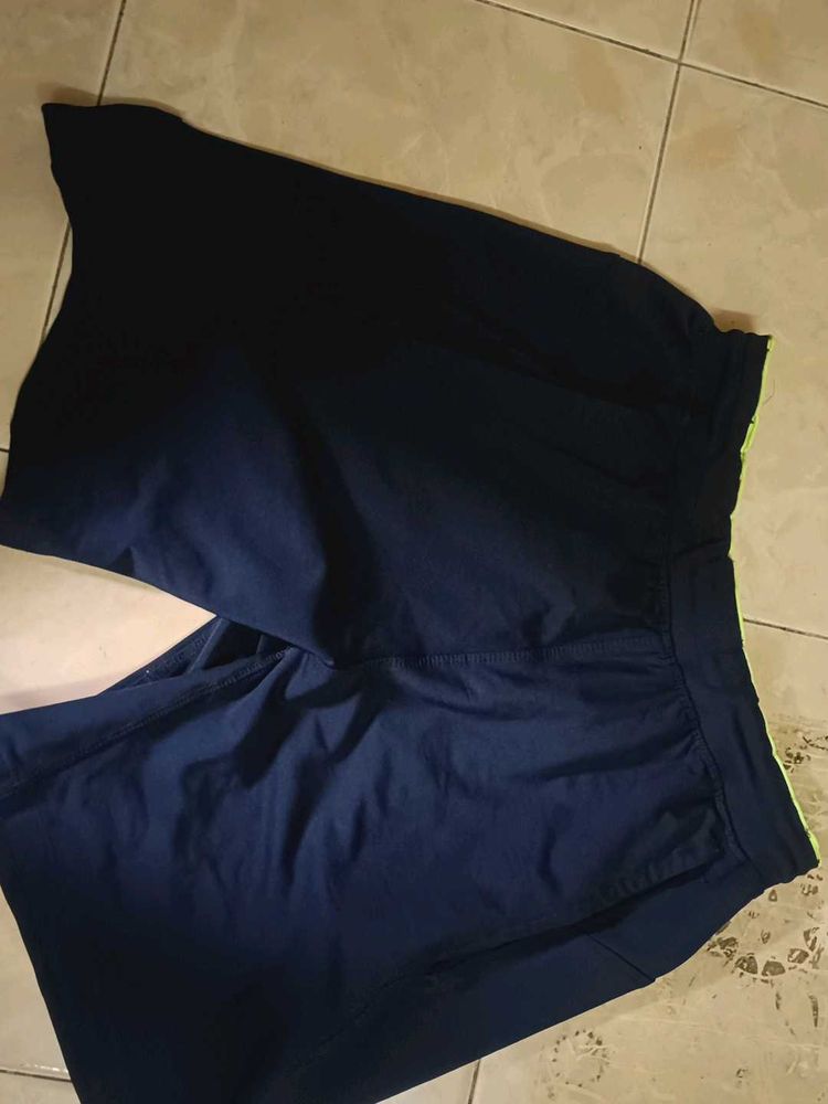 Men's Navy Blue Athletic Shorts